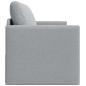 Preview: Boden Sofa Bett 2-in-1 Hellgrau 124x71x78 cm Stoff
