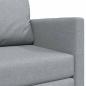 Preview: Boden Sofa Bett 2-in-1 Hellgrau 124x71x78 cm Stoff