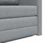 Preview: Boden Sofa Bett 2-in-1 Hellgrau 124x71x78 cm Stoff