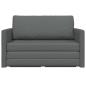Preview: Boden Sofa Bett 2-in-1 Dunkelgrau 124x71x78 cm Stoff