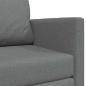 Preview: Boden Sofa Bett 2-in-1 Dunkelgrau 124x71x78 cm Stoff