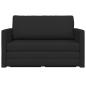 Preview: ARDEBO.de - Futon Sofa Bett 2-in-1 Schwarz 124x71x78 cm Stoff