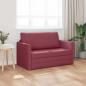 Preview: Boden-Sofa-Bett 2-in-1 Burgunderrot 124x71x78 cm Stoff