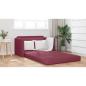 Preview: Boden-Sofa-Bett 2-in-1 Burgunderrot 124x71x78 cm Stoff