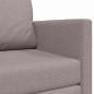 Preview: Bodensofa Bett 2-in-1 Taupe 124x71x78 cm Stoff