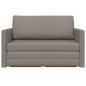 Preview: Schlafsofa Taupe 124 x 71 x 78 cm Stoff