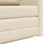 Preview: Boden-Sofabett 2-in-1 Creme 124x71x78 cm Stoff