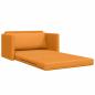 Preview: Boden-Sofa-Bett 2-in-1 Senfgelb 124x71x78 cm Stoff