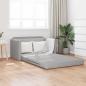 Preview: ARDEBO.de - Floor Sofa Bed 2-in-1 Cloud Grey 124x71x78 cm Stoff
