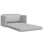 Preview: Floor Sofa Bed 2-in-1 Cloud Grey 124x71x78 cm Stoff