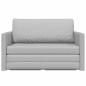 Preview: Floor Sofa Bed 2-in-1 Cloud Grey 124x71x78 cm Stoff