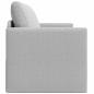 Preview: Floor Sofa Bed 2-in-1 Cloud Grey 124x71x78 cm Stoff