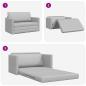 Preview: Floor Sofa Bed 2-in-1 Cloud Grey 124x71x78 cm Stoff