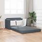 Preview: ARDEBO.de - Boden Schlafsofa 2-in-1 Dunkelgrau 124x204x61 cm Velvet