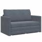 Preview: Boden Schlafsofa 2-in-1 Dunkelgrau 124x204x61 cm Velvet