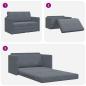 Preview: Boden Schlafsofa 2-in-1 Dunkelgrau 124x204x61 cm Velvet