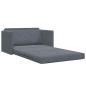Preview: Boden Schlafsofa 2-in-1 Dunkelgrau 124x204x61 cm Velvet
