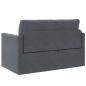 Preview: Boden Schlafsofa 2-in-1 Dunkelgrau 124x204x61 cm Velvet
