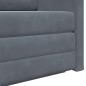 Preview: Boden Schlafsofa 2-in-1 Dunkelgrau 124x204x61 cm Velvet