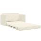 Preview: Boden Sofa Bett 2-in-1 Creme 124x204x61 cm Velvet