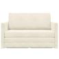 Preview: Boden Sofa Bett 2-in-1 Creme 124x204x61 cm Velvet