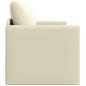 Preview: Boden-Sofa-Bett 2-in-1 Creme 124x71x78 cm Kunstleder