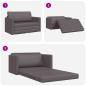 Preview: Boden Schlafsofa 2-in-1 Grau 124x71x78 cm Kunstleder