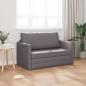 Preview: Boden Schlafsofa 2-in-1 Grau 124x71x78 cm Kunstleder