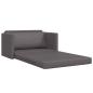 Preview: Boden Schlafsofa 2-in-1 Grau 124x71x78 cm Kunstleder