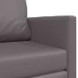 Preview: Boden Schlafsofa 2-in-1 Grau 124x71x78 cm Kunstleder