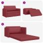 Preview: Boden Schlafsofa 2-in-1 Weinrot 124x71x78 cm Kunstleder