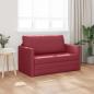 Preview: Schlafsofa Weinrot 124 x 71 x 78 cm Kunstleder