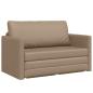 Preview: Futonsofa 2-in-1 Cappuccino 124x71x78 cm Kunstleder