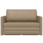 Preview: Futonsofa 2-in-1 Cappuccino 124x71x78 cm Kunstleder