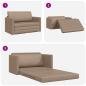 Preview: Futonsofa 2-in-1 Cappuccino 124x71x78 cm Kunstleder