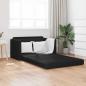 Preview: ARDEBO.de - Boden Sofa Bett 2-in-1 Schwarz 124x71x78 cm Kunstleder