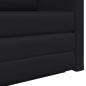 Preview: Boden Sofa Bett 2-in-1 Schwarz 124x71x78 cm Kunstleder