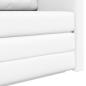 Preview: Boden-Sofa-Bett 2-in-1 Weiß 124x71x78 cm Kunstleder