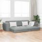 Preview: ARDEBO.de - Boden Schlafsofa 2-in-1 Hellgrau 245x150x60.5 cm Stoff