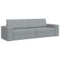 Preview: Boden Schlafsofa 2-in-1 Hellgrau 245x150x60.5 cm Stoff