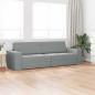 Preview: Boden Schlafsofa 2-in-1 Hellgrau 245x150x60.5 cm Stoff