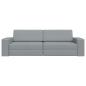 Preview: Boden Schlafsofa 2-in-1 Hellgrau 245x150x60.5 cm Stoff
