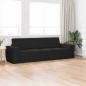 Preview: Boden Sofa Bett 2-in-1 Schwarz 245x150x60.5 cm Stoff
