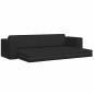 Preview: Boden Sofa Bett 2-in-1 Schwarz 245x150x60.5 cm Stoff