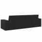 Preview: Boden Sofa Bett 2-in-1 Schwarz 245x150x60.5 cm Stoff