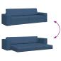 Preview: Boden Schlafsofa 2-in-1 Blau 245x150x60.5 cm Stoff