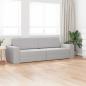 Preview: Boden-Schlafsofa 2-in-1 Wolkengrau 245x150x60.5 cm Stoff