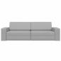 Preview: Boden-Schlafsofa 2-in-1 Wolkengrau 245x150x60.5 cm Stoff