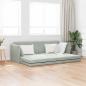 Preview: ARDEBO.de - Boden-Sofa-Bett 2-in-1 Hellgrau 213x144x60 cm