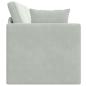 Preview: Boden-Sofa-Bett 2-in-1 Hellgrau 213x144x60 cm